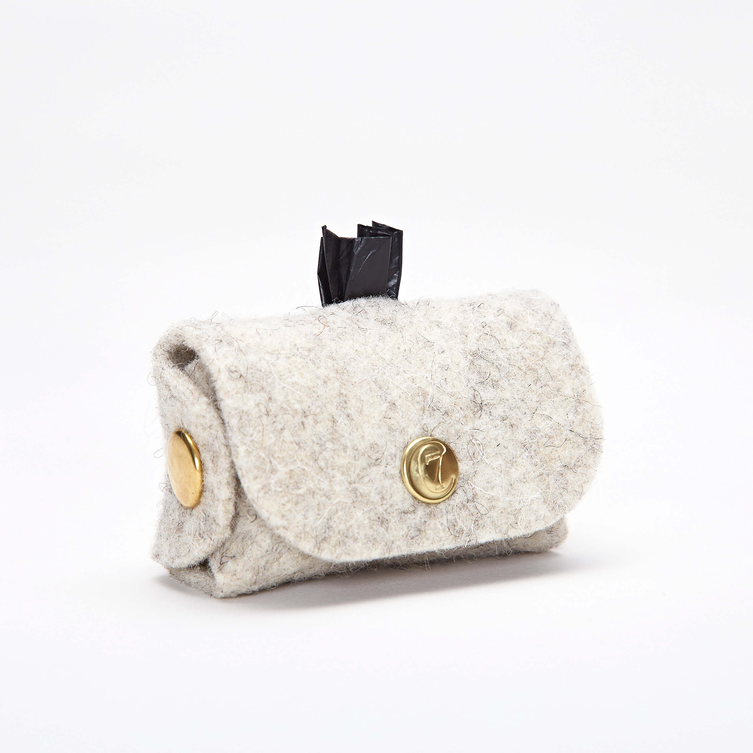 Bajspåsebag Filt Guld - Cloud7