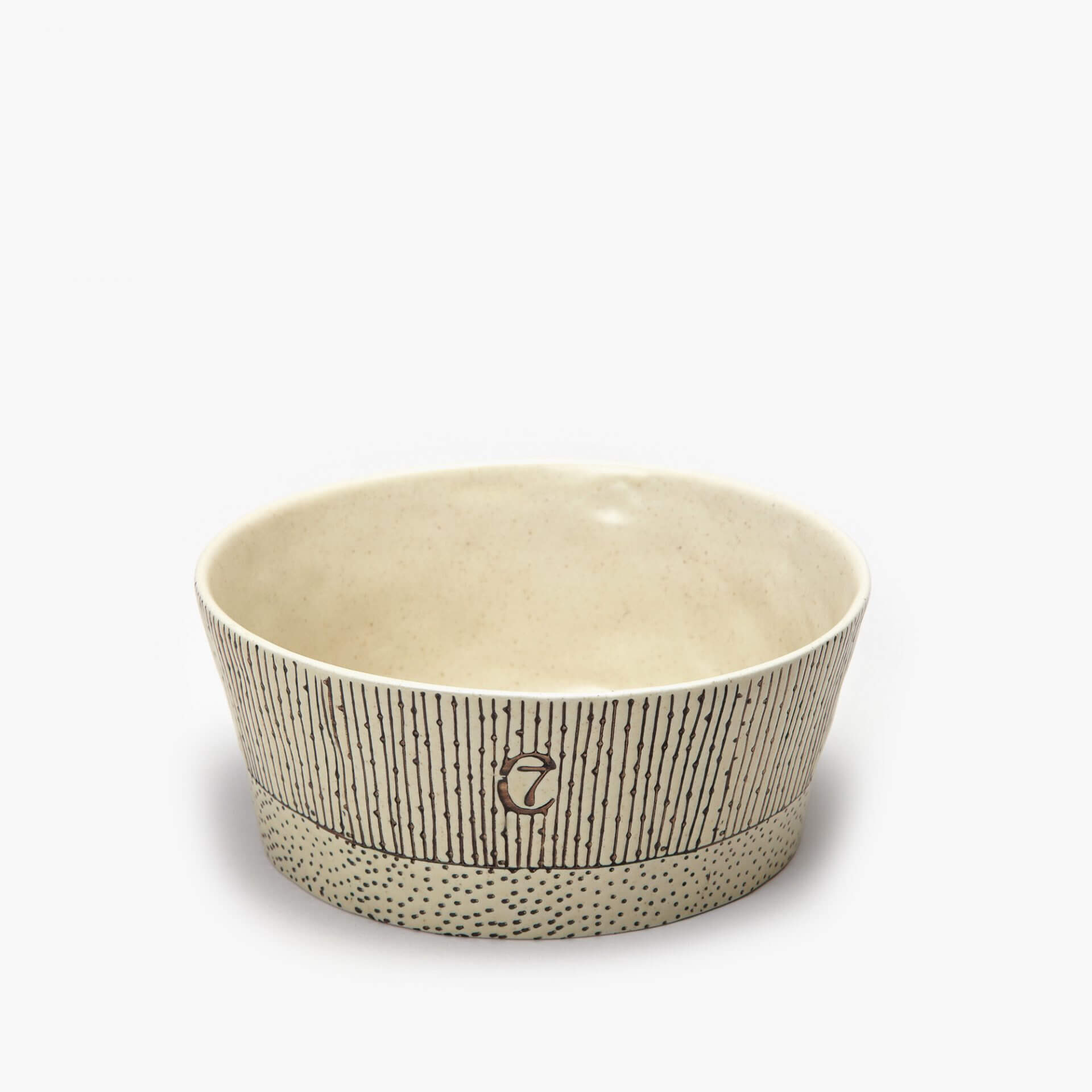 Hundskål Yoji Creme Randig - Cloud7 M