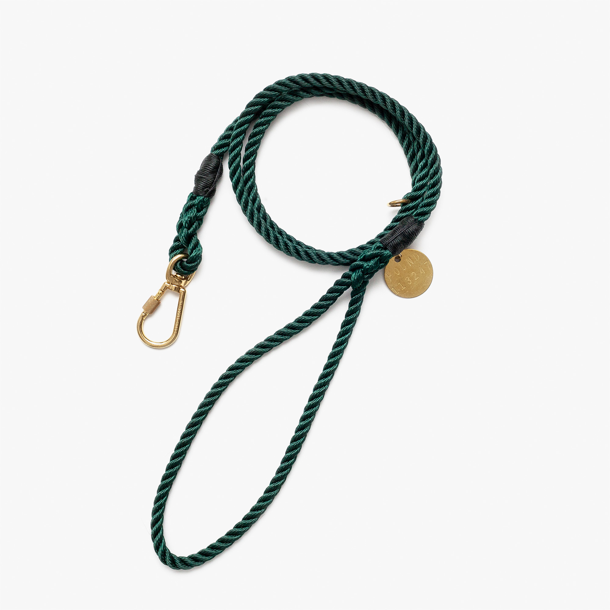 Hundkoppel Rope City 150 cm Jaktgrön - Found My Animal L