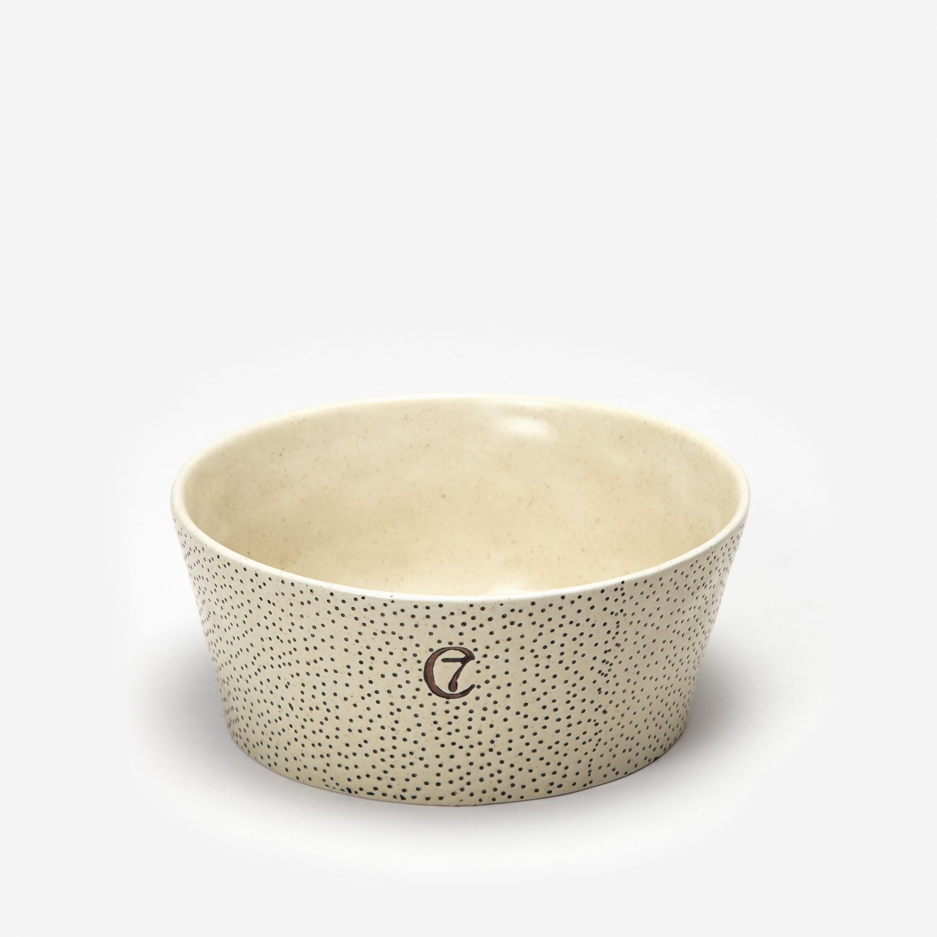 Hundskål Yoji Creme Prickig - Cloud7 S