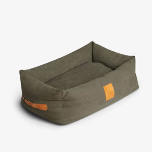 grey waterproof dog bed