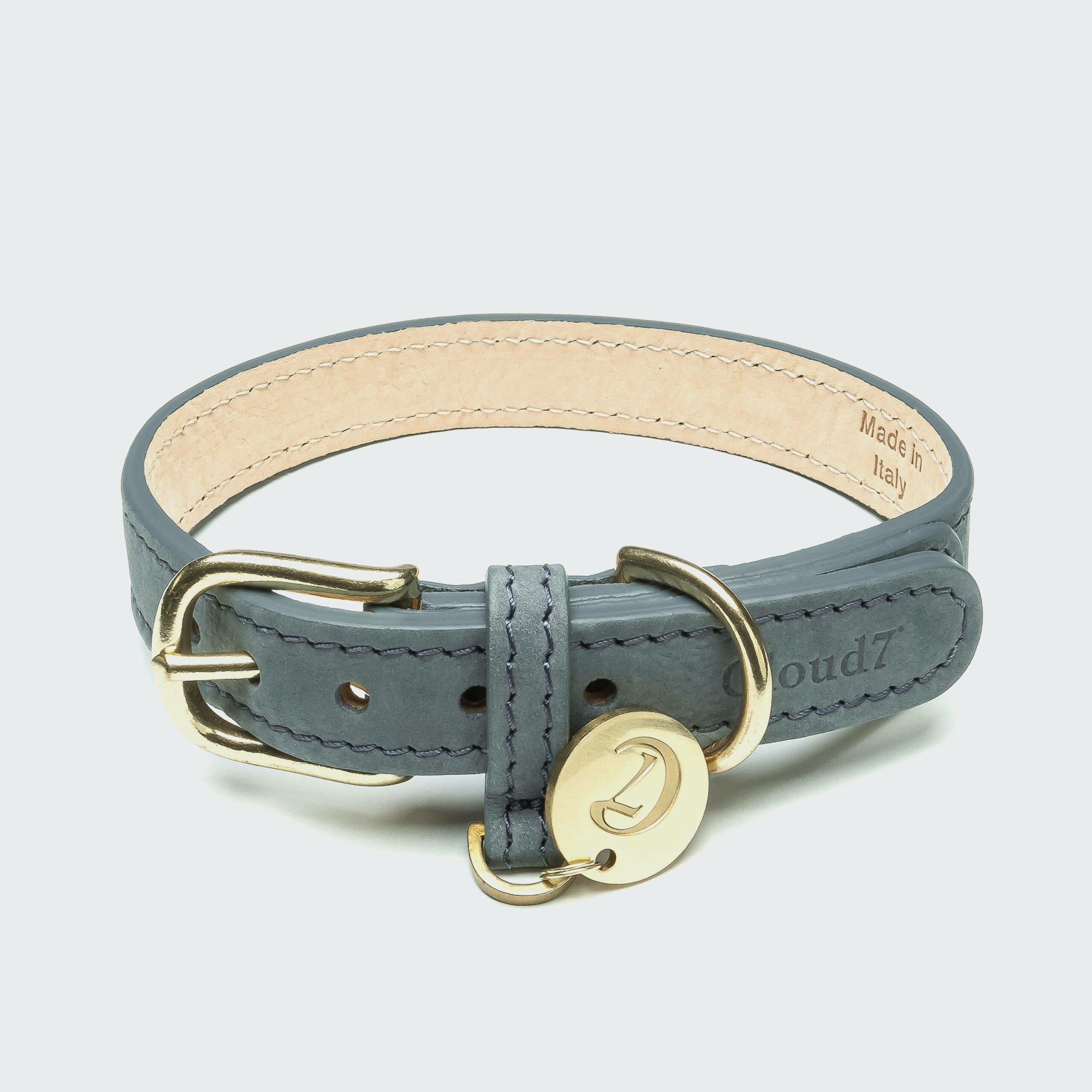Hundhalsband Nubuckläder Tiergarten Dove - Cloud7 XS