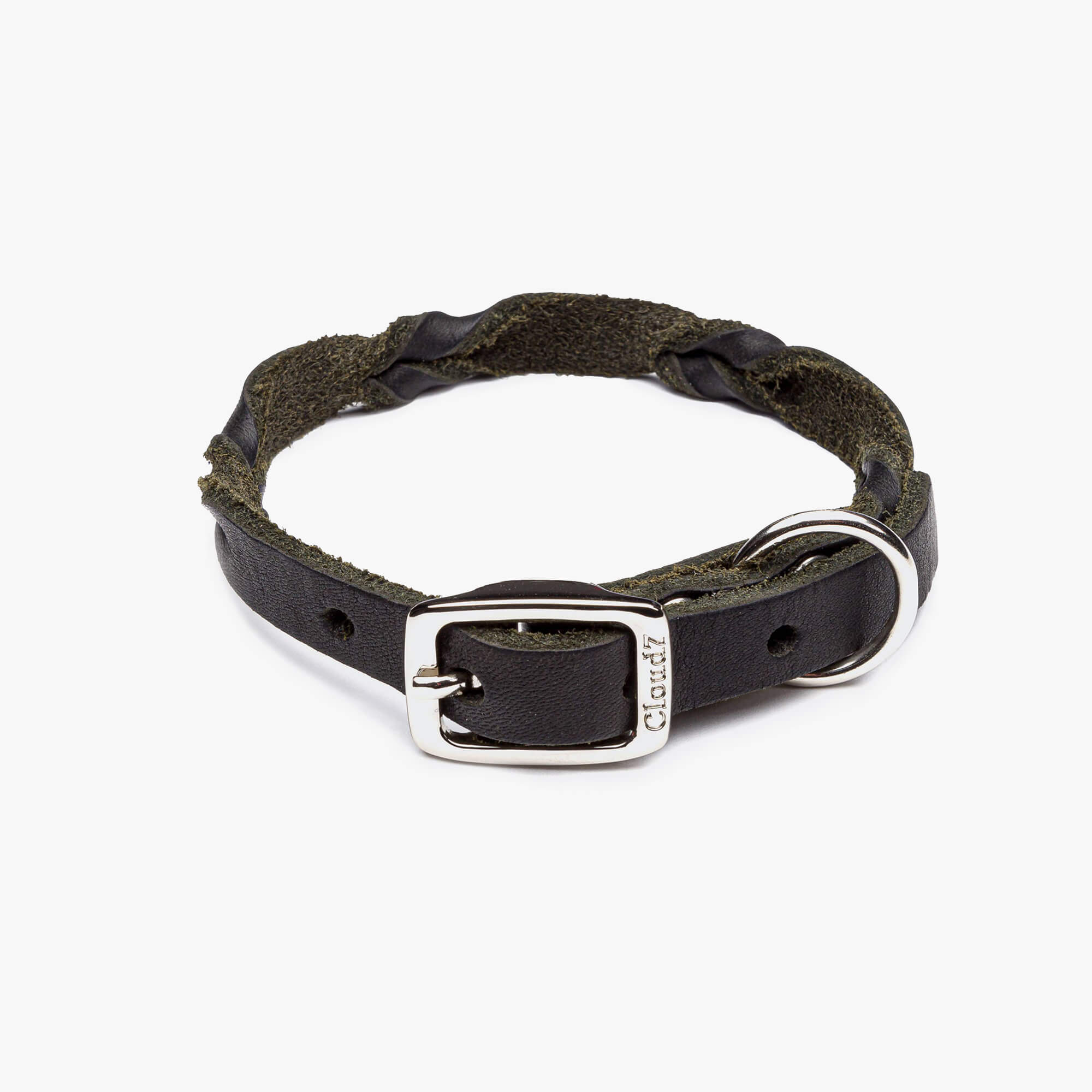 Hundhalsband Läder Riverlino Svart För Små Hundar – Cloud7 S