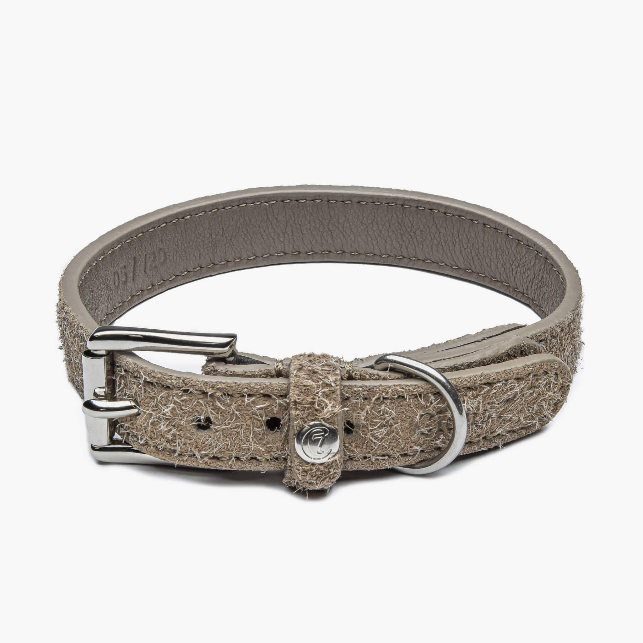 Hundhalsband Läder Hofgarten Natural Sand - Cloud7 XS