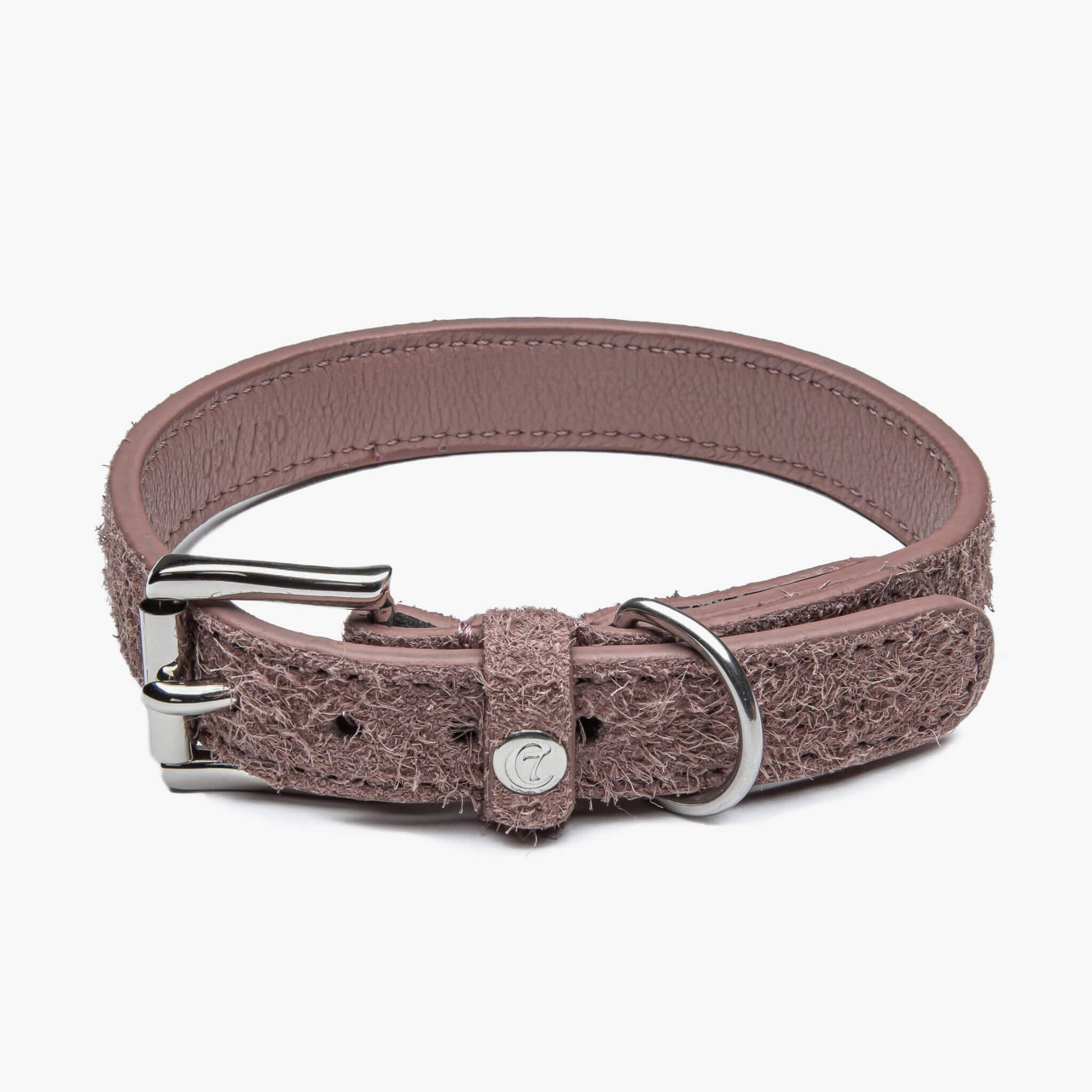 Hundhalsband Läder Hofgarten Dusty Rosé - Cloud7 XL
