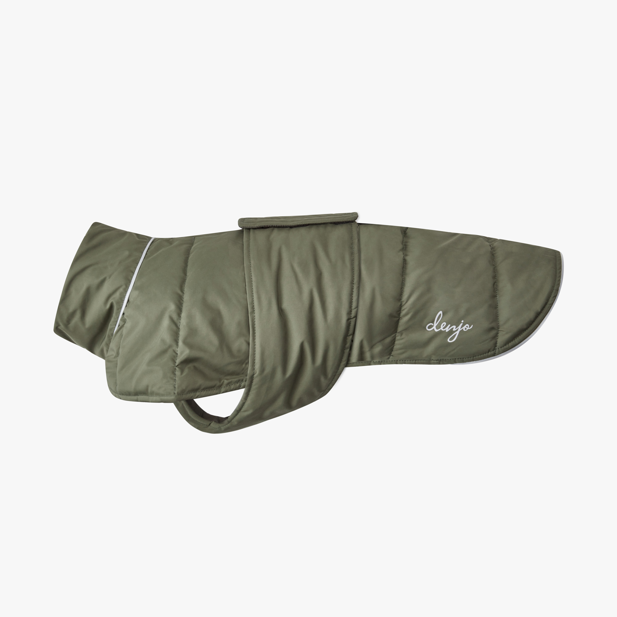 Hundtäcke Wool Puffer Olive - Denjo Dogs 30