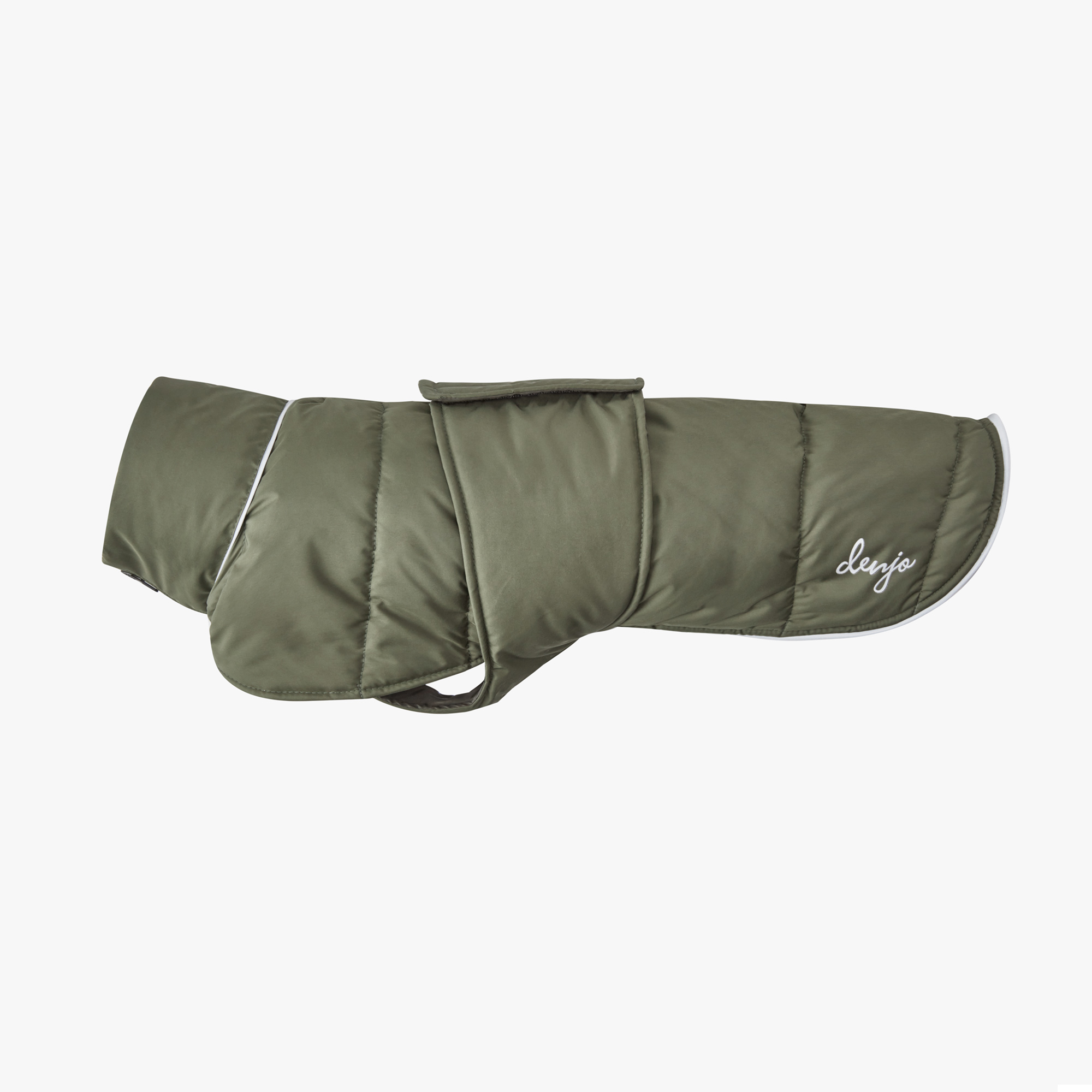 Hundtäcke Tax Wool Puffer Olive - Denjo Dogs 36