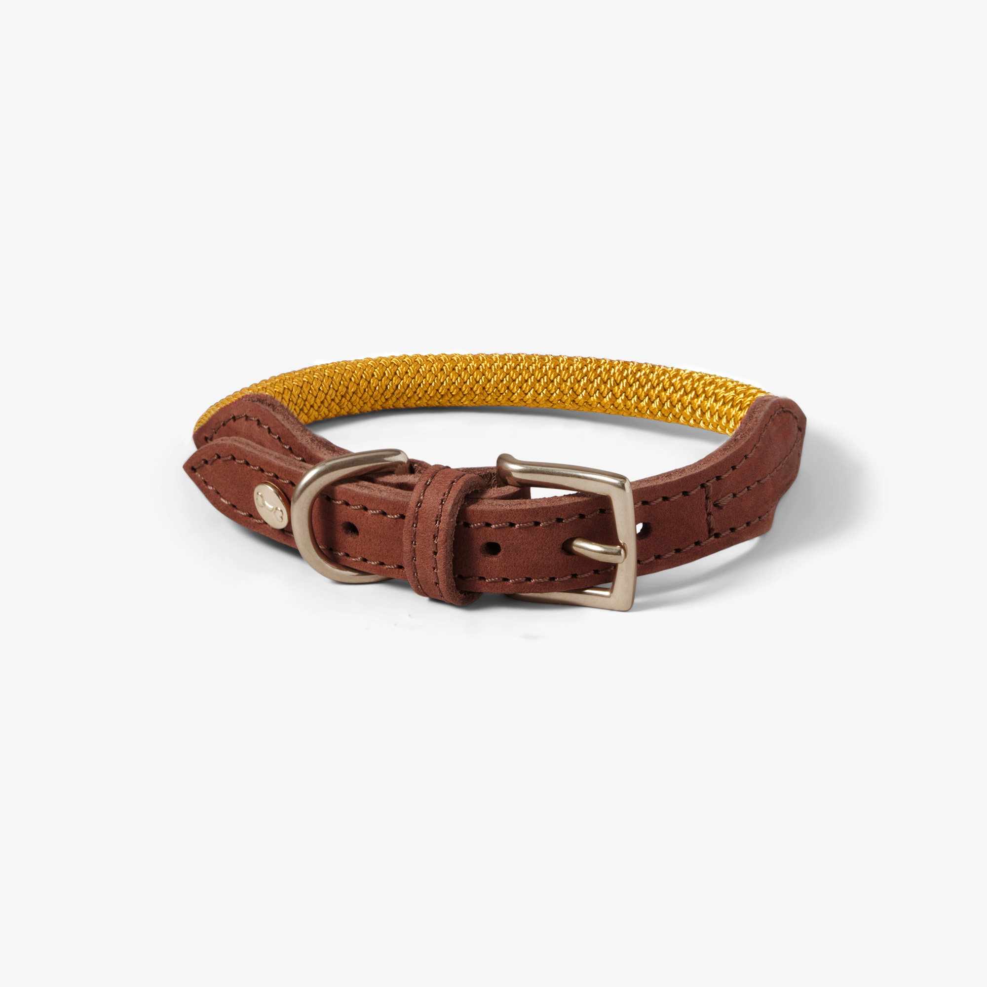 Hundhalsband Torekov Sunflower Yellow - Denjo Dogs XS