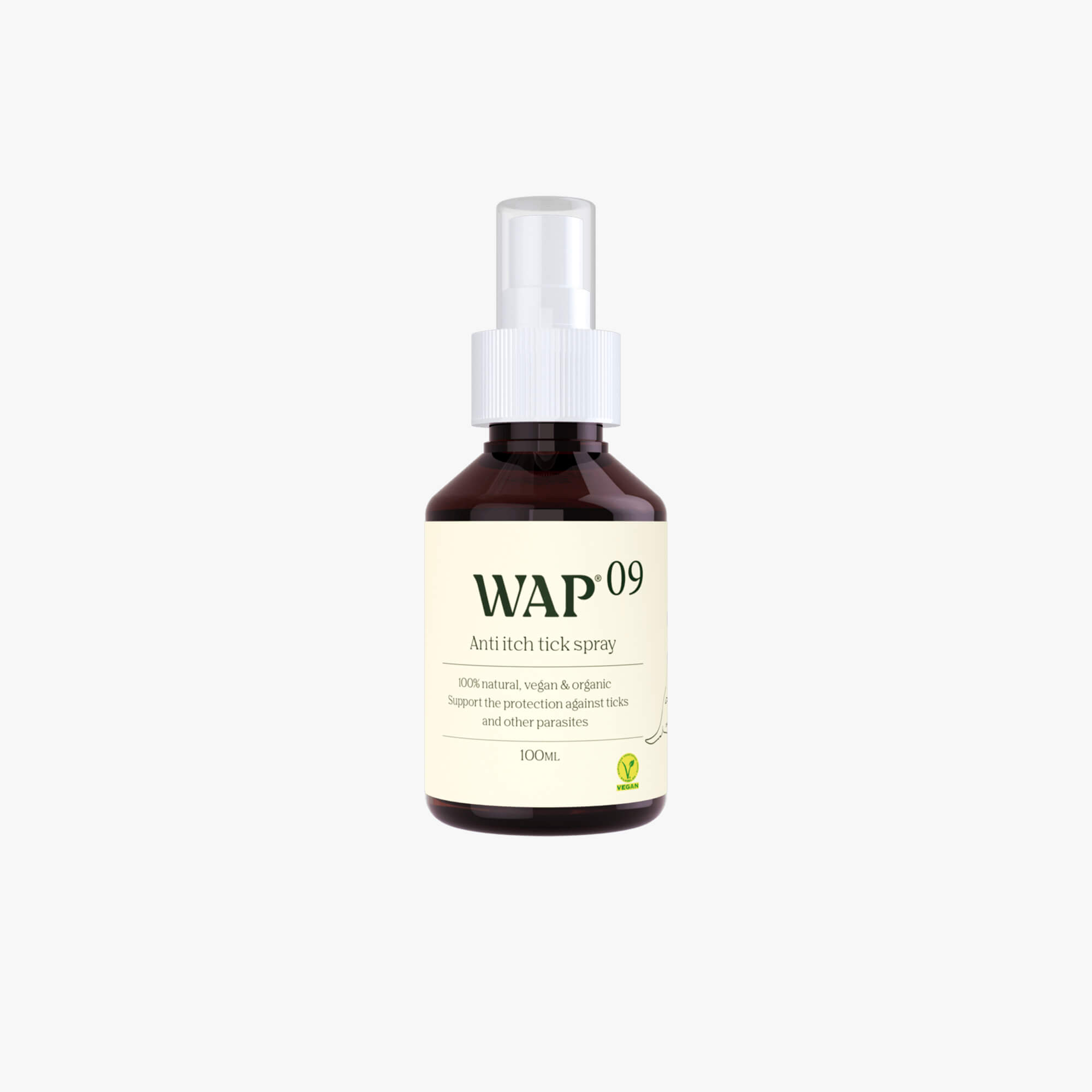 WAP: 9 Anti Itch Tick Spray - Fästing/Insektsspray 100 ml